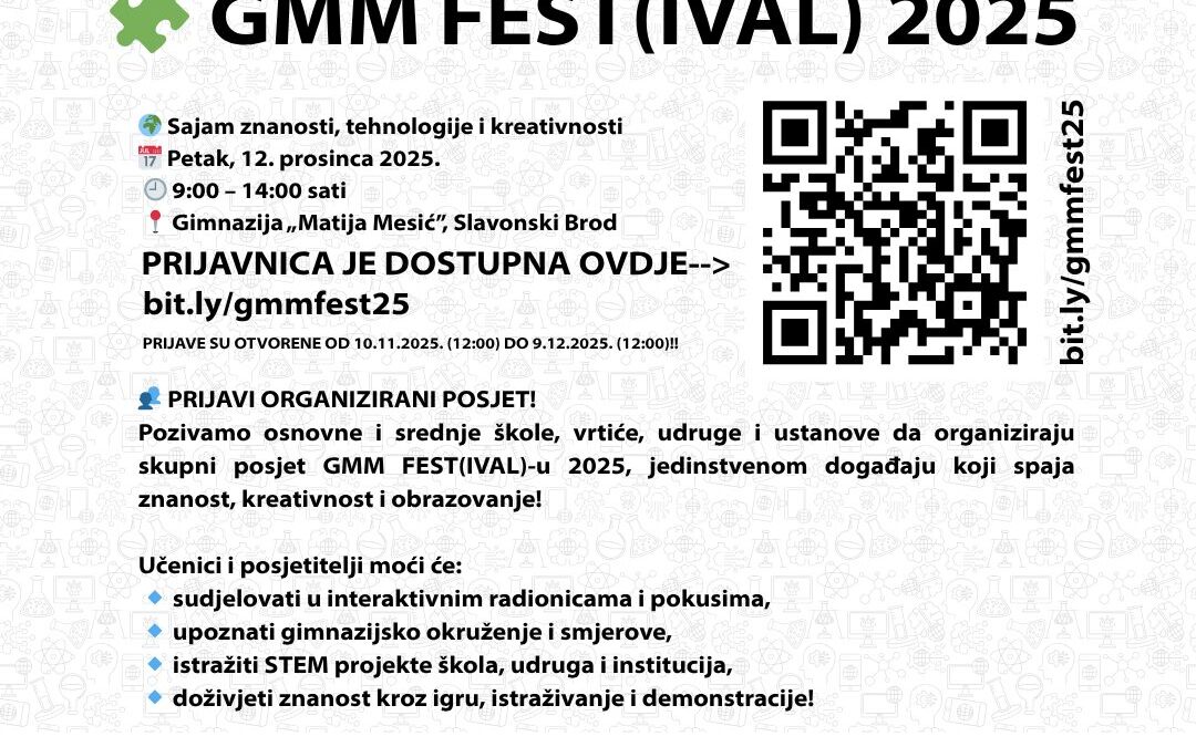 GMM FEST(IVAL) 2025 – POZIV SKUPINAMA – PRIJAVE  SU OTVORENE!
